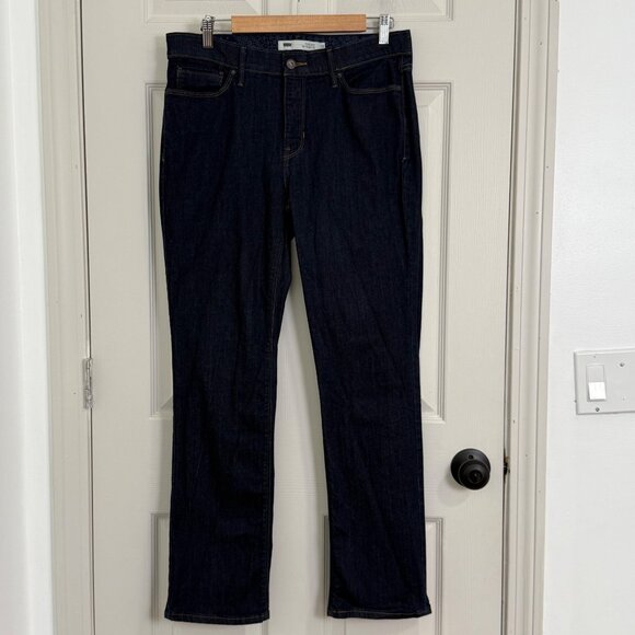 Levi's Perfect Waist 525 Straight Leg Jeans Womens 12 Blue Comfort Stretch Denim - Picture 1 of 14